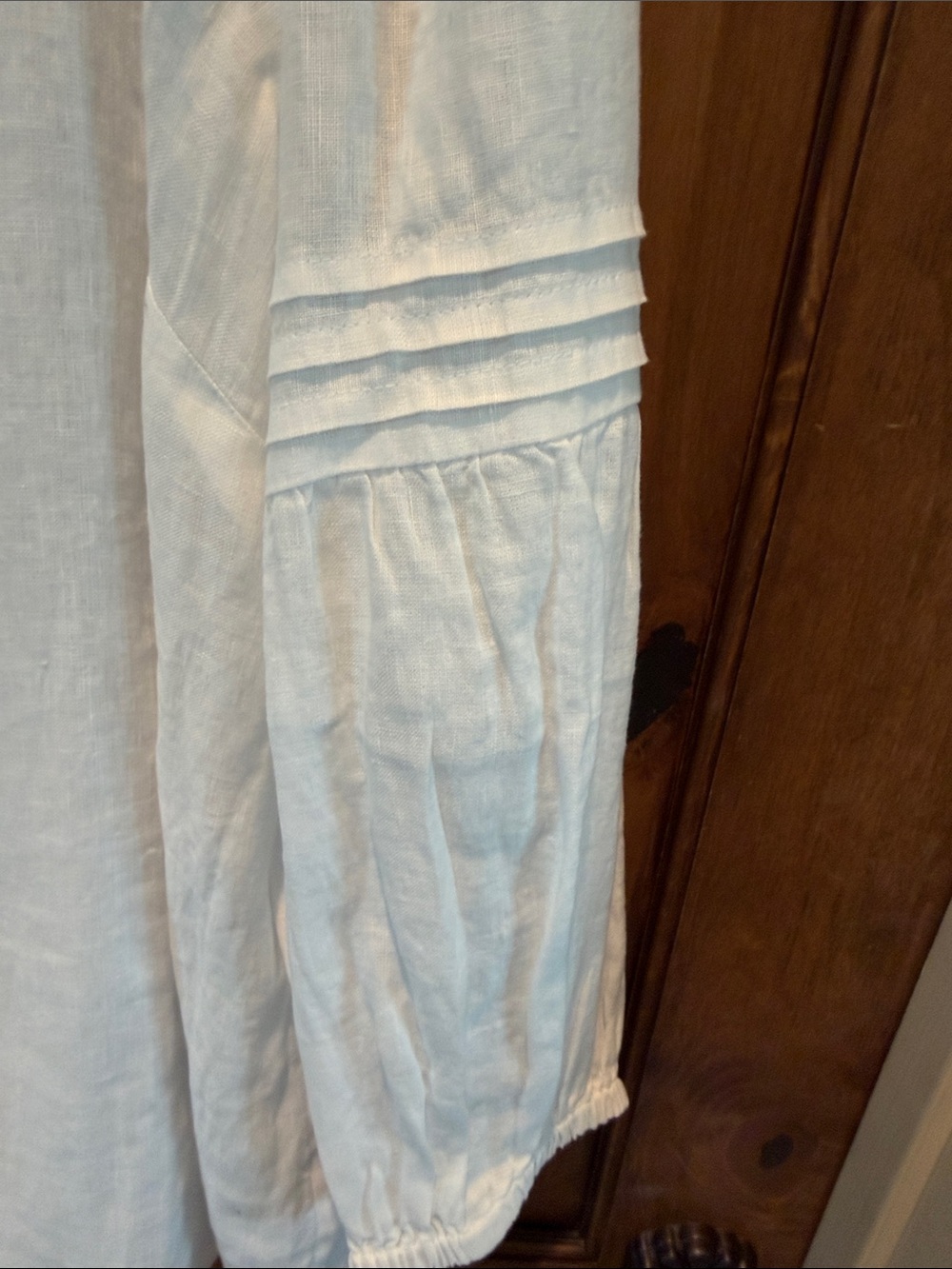 Charter Club White Linen Square-Neck Tunic - Picture 3 of 5